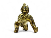 Superfine Ashtadhatu Laddu Gopal Idol, Bal Gopal Idol, Gold, Brass - Size No.0, God Idol, Golden Handmade Statue, Occasions & Festivals, Janmashtami Specials Murti