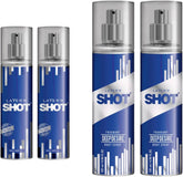 Layer'r Shot Deep Desire Fragrant Body Spray 135ml Each 4.56 Fl.oz. Combo Of 2 | Long Lasting Fragrance For Men