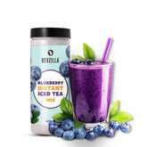 Bevzilla Blueberry Instant Iced Tea Mix - 400gm, 14.1 Ounce | Quick Ready In 30 Seconds - Perfect Refreshing Summer Drink | Easy To Carry Anywhere - Low Caffeine