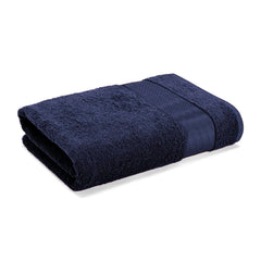 Wakefit 100% Cotton Bath Towels Large Size 500 Gsm | Bathing Towel For Men & Women Terry -2 Pieces (Chilli Pepper & Navy Blue)