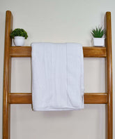 Rangoli Soft Absorbent Durable Towels Earthly Egyption Cotton Plush Luxurious Large Size Bath Towel 1000 Gsm (White)- Pack Of 2