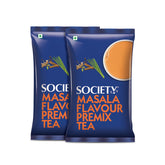 Society One Minute Tea Masala Flavor Instant Premix Tea - Pack Of 2 X 1 Kg Pouch, 35.2 Ounce Each | Made With Ginger, Clove, Black Pepper, Cinnamon - Low Caffeine Chai Patti | Flavored Instant Tea