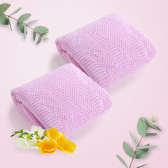 The Better Home Microfiber Bath Towel 900 Gsm | Soft, Lightweight, Absorbent & Quick Drying Bath Towel For Men & Women (Pink) - 2 Pcs