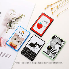 Mini Card Size Calculator Ultra-thin Cute Cartoon Solar Powered Calculator 8 Digits Display Portable For Office School Students Stationery Supplies
