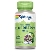 Solaray Elderberry Berries & Flowers Capsules, 450mg, Help Your Body Fight Off The Common Cold | 100 Veg Capsules 100gm 0.2lbs