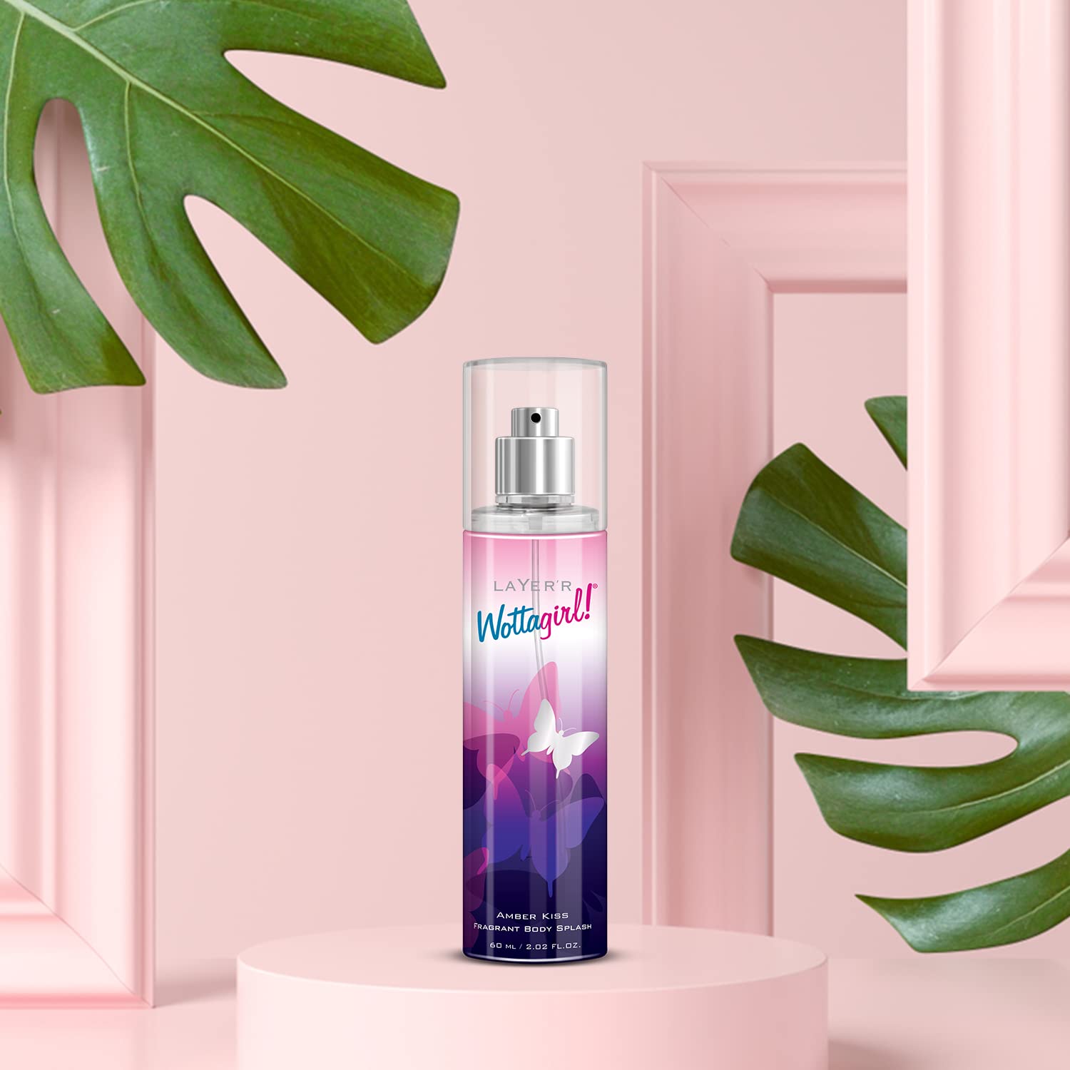 Layer'r Wottagirl Mandarin Twist + French Peony + Secret Crush + Amber Kiss + Spell Bound Body Splash Each  60ml 2 Fl.oz. | Combo Of 5 Layer'r Wottagirl Mandarin Twist + French Peony + Secret Crush + Amber Kiss + Spell Bound Body Splash Each  60ml 2 Fl.oz. | Combo Of 5
