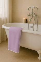 Xolena Microfiber Bath Towel 500m Gsm | Quick-Dry & Highly Absorbent Ideal For Gym, Beach, Spa, Travel Towel (Purple)