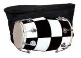 Wooden Musical Instrument Baby Dholak Drum Nuts & Bolt With Cover - Black & White | Perfectly Symmetric Round Dholak - Mini Dholak For Festival, Wedding, Satsang | Very Easy To Tune