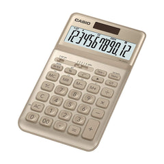 Casio Jw-200sc-gd Premium & Stylish Calculator (Gold) | 12 Digits Display, 2-way Powered | Tax Calculation, Currency Exchange Calculation, Grand Total, Percentage