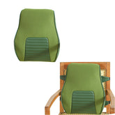 Back Support For Office Chair Cushion, Hard Memory Foam Car Seat Pillow, Green | Lower Back Support Pillow For Back Pain | Chair Back Pillow For Driving, Multipurpose Back Support Solution