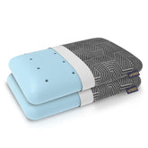 Advance Gel Blended Memory Foam Pillow, For Pain Relief, Grey, King Size - 24 X 15 X 5 Inch | For Neck & Shoulder Pain Relief | Orthopedic Pillow For Back & Stomach Sleepers - Pack Of 2