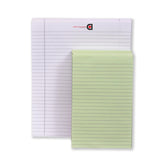 Writing Notepad Ruled 10.5x8.5 White, Pack Of 6 & 5 X 8 Green, Pack Of 12- Inch 50 -Sheet Lined
