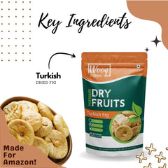 100% Natural Turkish Dried Figs/ Anjeer By Wooq Organics 1kg, | Organic Snacking Dry Fruit Fig/anjeer | Rich Source Of Fibre Calcium & Iron | 35.2 Ounce