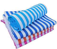 G Fabrics Premium Large Cotton Bath Towels 250 Gsm | Soft Absorbent & Skin-Friendly For Men & Women Bath Towel - Pack Of 4 (Multicolor)