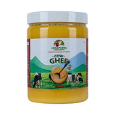 Natural Desi Cow Ghee By Annapurna Lakdi Ghana | High In Protein Fiber & Nutrients Healthy Desi Ghee Perfect For Baby Body Massage | (1 Litre) 33.8 Ounce | Jar Pack