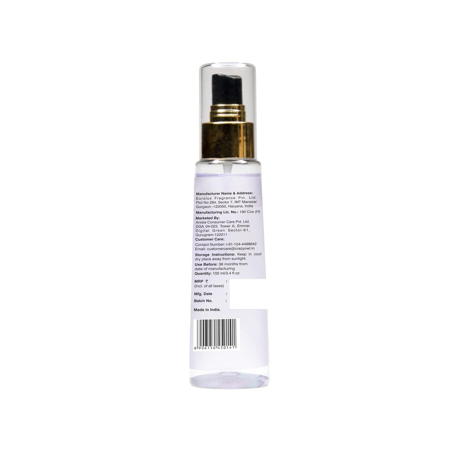 Crazy Owl Calming Bliss Jasmine Body Spray 100ml 3.4 Fl.oz. Perfect For Daily Use, Long Lasting, No Gas, Everyday Deodorant | For Unisex Crazy Owl Calming Bliss Jasmine Body Spray 100ml 3.4 Fl.oz. Perfect For Daily Use, Long Lasting, No Gas, Everyday Deodorant | For Unisex