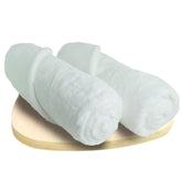 Heelium Bamboo Bath Towel 1000 Gsm | Ultra Absorbent 3x Softer Than Cotton Towels - Pack Of 2 (White)