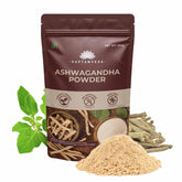 Saptamveda Premium Organic Ashwagandha Roots Powder Withania Somnifera, For Men And Women, Concentrated Extract Ratio Of 5:1. Enhance Your Daily Regimen Effortlessly | 250gm 0.5lbs