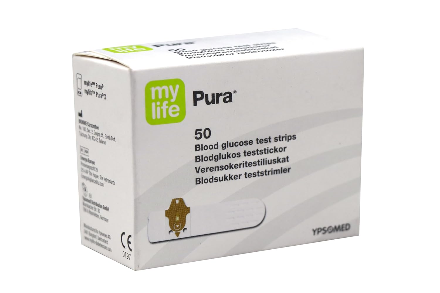 YPSOMED My Life Pura Blood Glucose Test Strips (Only Strip) - 50 Strips YPSOMED My Life Pura Blood Glucose Test Strips (Only Strip) - 50 Strips