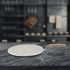 Rockline Aluminium Non-Stick Multi Tawa, 3 Layers Coating, 31 Cm, Light Brown | Easy To Clean & Dishwasher Safe - Induction Compatible