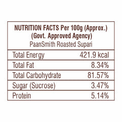 Paansmith Roasted Supari Mouth Freshner 90gm, | Jar Pack