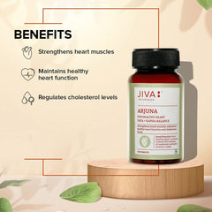 Jiva Arjuna Tablets Promotes Heart Health, Effective In Removing Blood Impurities, Provide Essential Nutrients To Nourish Heart | 120 Tablets 200gm 0.4lbs Each Pack Of 3
