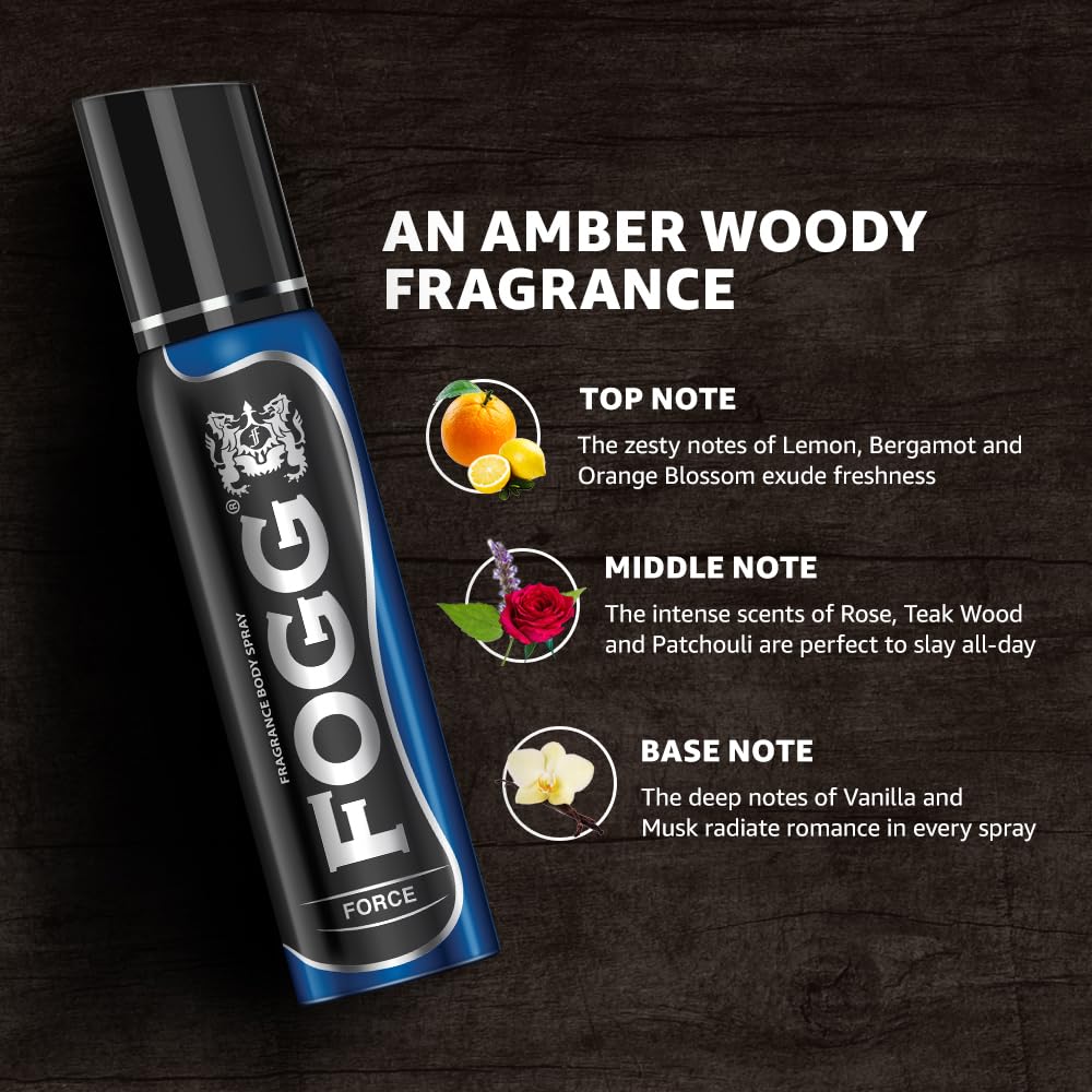 Fogg Force No Gas Deodorant For Men | Long-lasting Perfume Body Spray 150 Ml 5.0 Fl.oz. Fogg Force No Gas Deodorant For Men | Long-lasting Perfume Body Spray 150 Ml 5.0 Fl.oz.