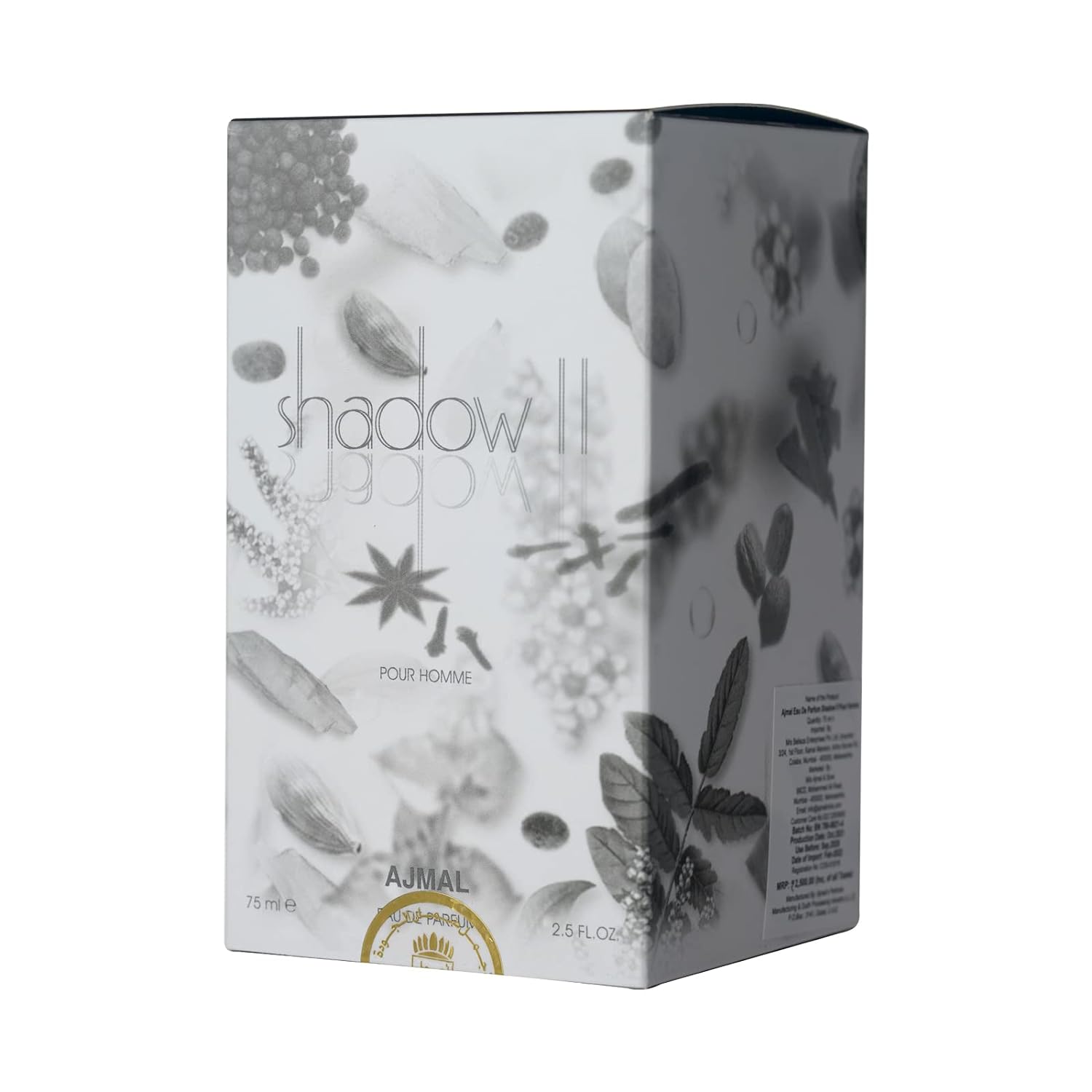 Ajmal Shadow II Pour Homme Eau De Parfum 75ml 2.5 Fl.oz. | Long Lasting Fragrance | Gift For Men Ajmal Shadow II Pour Homme Eau De Parfum 75ml 2.5 Fl.oz. | Long Lasting Fragrance | Gift For Men