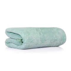 Glivary Microfiber Bath-Soft Towels 640 Gsm | With Hook Quick Dry Super Absorbent-Bath Towel For Men & Women (Grey & Green) | Pack Of 2