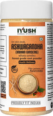 Iyush Herbal Ayurveda Ashwagandha Powder, Help Boost Immunity & Overall Health, 100% Forest Variety Herbs | 250gm 0.5lbs