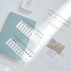Transparent Dotted Sticky Notes, Waterproof Self-Stick Notes Pads Index Sticker Tabs