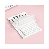 Transparent School Supplies For Cards Lined Notes, Transparent Stickers Note Pads - Pack Of 1