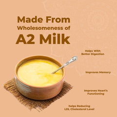 100% Natural Cow Ghee A2 Bilona Gir Cow Desi Ghee By Gir Amritphal | Good Source Of Healthy Desi Cow Ghee Perfect For Enhances Brain Function | 3 Litre (1 Litr * 3) 101.4 Ounce | Jar Pack