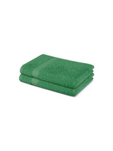 Himeya 100% Cotton Large Size Hand Towels 400 Gsm (Sea Green) - 2 Piece
