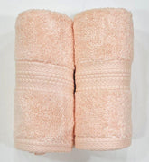 Bombay Dyeing Ultrx Zero Twist Plain Cotton Hand Towel 400 Gsm (Peach)- 2 Piece