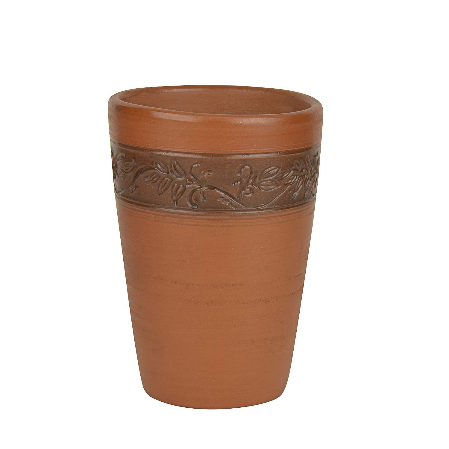 Handmade Earthen Clay Lassi Milk Beer Glasses Set Of 2 - Brown, 450ml Each | Earthenware Glasses Handmade Earthen Clay Lassi Milk Beer Glasses Set Of 2 - Brown, 450ml Each | Earthenware Glasses
