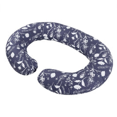 Pregnancy Pillow, C Shaped Pillow, Maternity Pillow For Sleeping - Dark Blue | 100% Cotton Pillow For Pregnant Mothers | With Breathable & No Heat Fabric | Full-Body Support For Better Sleep