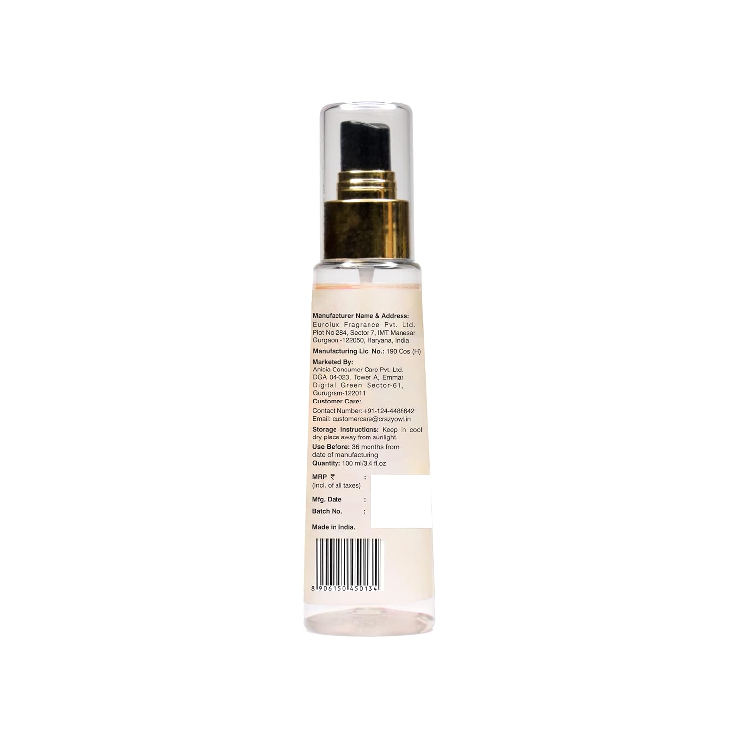Crazy Owl Pure Joy Vanilla Body Spray 100ml 3.4 Fl.oz. Strong, Long Lasting, Floral Fragrance With Essential Oils | For Unisex | Perfect For Daily Use Crazy Owl Pure Joy Vanilla Body Spray 100ml 3.4 Fl.oz. Strong, Long Lasting, Floral Fragrance With Essential Oils | For Unisex | Perfect For Daily Use