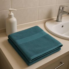 Elstone Home With Device Extra Large Premium Cotton Towel 700 Gsm | Ultra Soft & Super Absorbent Hotel & Spa Quality Towel (Royal Blue)