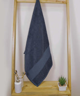 Rangoli Soft Absorbent Durable Towels Earthly Egyption Cotton Plush Oversized Bath Towel 600 Gsm (Charcoal)