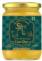 100% Natural Bilona Cultured Indigenous Cow Ghee By Shree Ghritam | Good Source Of Healthy & Nutritious Desi Cow Ghee For Skin Health | (500ml) 16.9 Ounce | Jar Pack