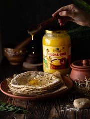 Pure Organic Bilona Ghee By Gavyamart | Rich In Healthy Fat Nutrients Desi Cow Ghee Perfect For Baking & Frying | (500ml) 16.9 Ounce | Jar Pack