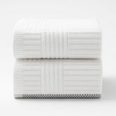 Bhoomi Impex 100% Cotton Multi-Purpose Kitchen Cleaning Cloth Wet & Dry Use Solid White Towel 220 Gsm For Mopping, Dusting & General Cleaning (Set Of 2)- White