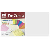 Transparent Sticky Notes 50 Sheets Paper Daily Check List School Stationery | Pack Of 3, White