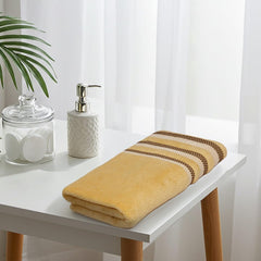 Liberty Towels Zero Twist Cotton Bath Towel 450 Gsm | Ultra Soft, Everyday Luxury Bath Towel (Yellow)