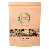 Botanic Garden Raw Arjun Chaal Herb Terminalia Arjuna, Dhananjaya, Kaakubha Organic Raw Herb Arjun Terminalia | 250gm 0.5lbs