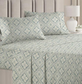 Pure Cotton Double Bedsheet For With 2 Pillow Covers Soft | 86 X 90 Inches, White & Grey - Soft & Smooth To The Touch
