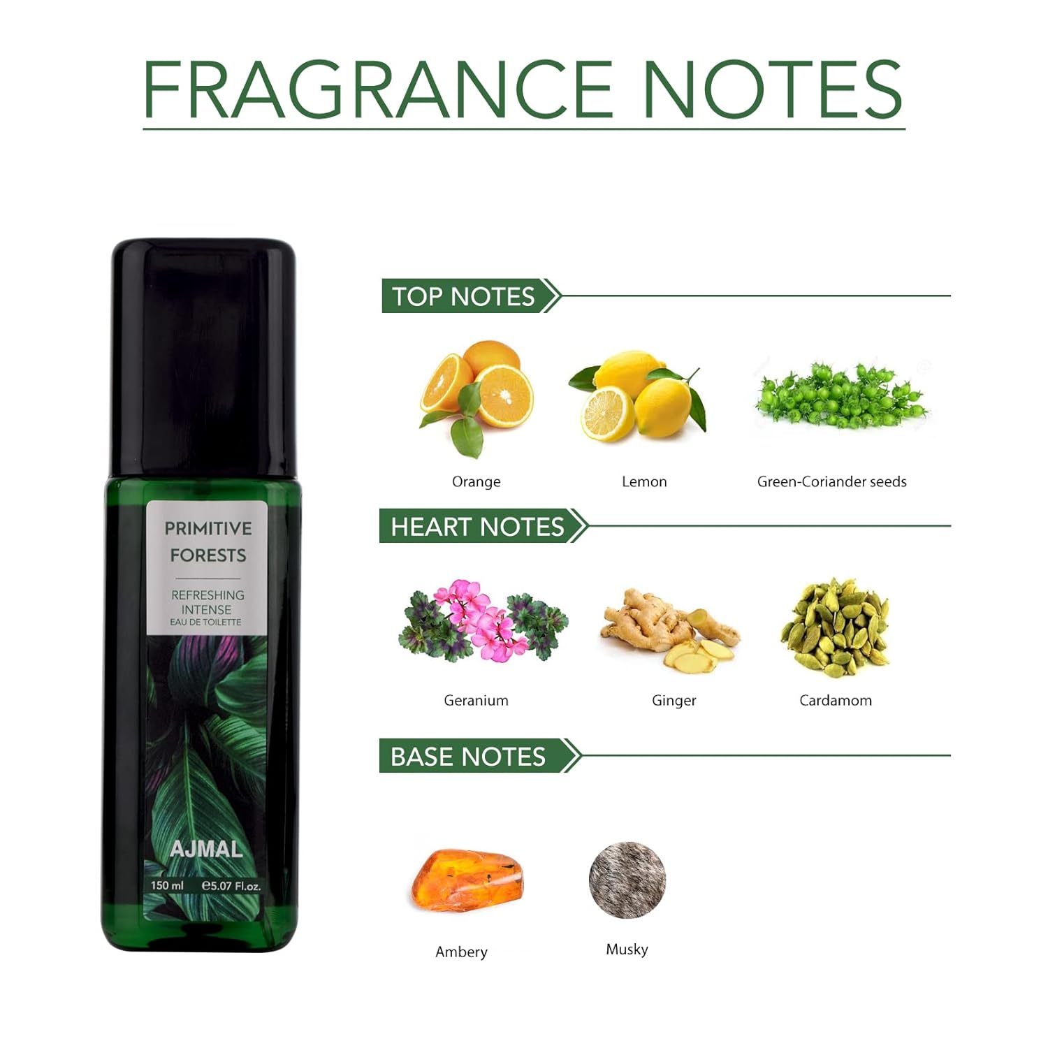 Ajmal Primitive Gift Forests Eau De Toilette Green Perfume 150ml 5 Fl.oz. Long Lasting | Gift For Men And Women Ajmal Primitive Gift Forests Eau De Toilette Green Perfume 150ml 5 Fl.oz. Long Lasting | Gift For Men And Women