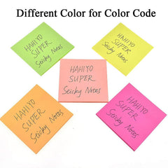 1000 Sticky Notes 5 Colors Fluorescent Paper Self Adhesive & Removable Sticky Notes Page Marker
