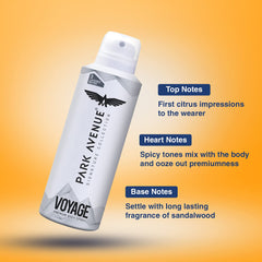 PARK AVENUE VOYAGE DEODORANT BODY SPRAY FOR MEN 150ML 5.0 FL.OZ. SIGNATURE COLLECTION